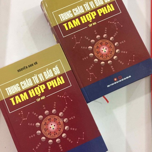 Sách Trung châu tử vi đẩu số Tam Hợp Phái Tứ Hóa Phái (Trọn bộ 2 tập)