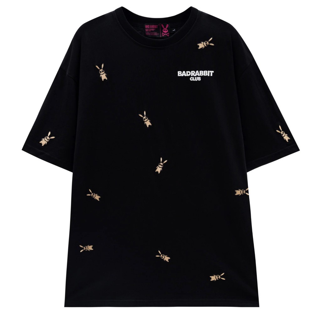  Áo Thun Unisex Bad Rabbit Rabbies Đen trắng 100% Cotton - Local Brand Chính Hãng