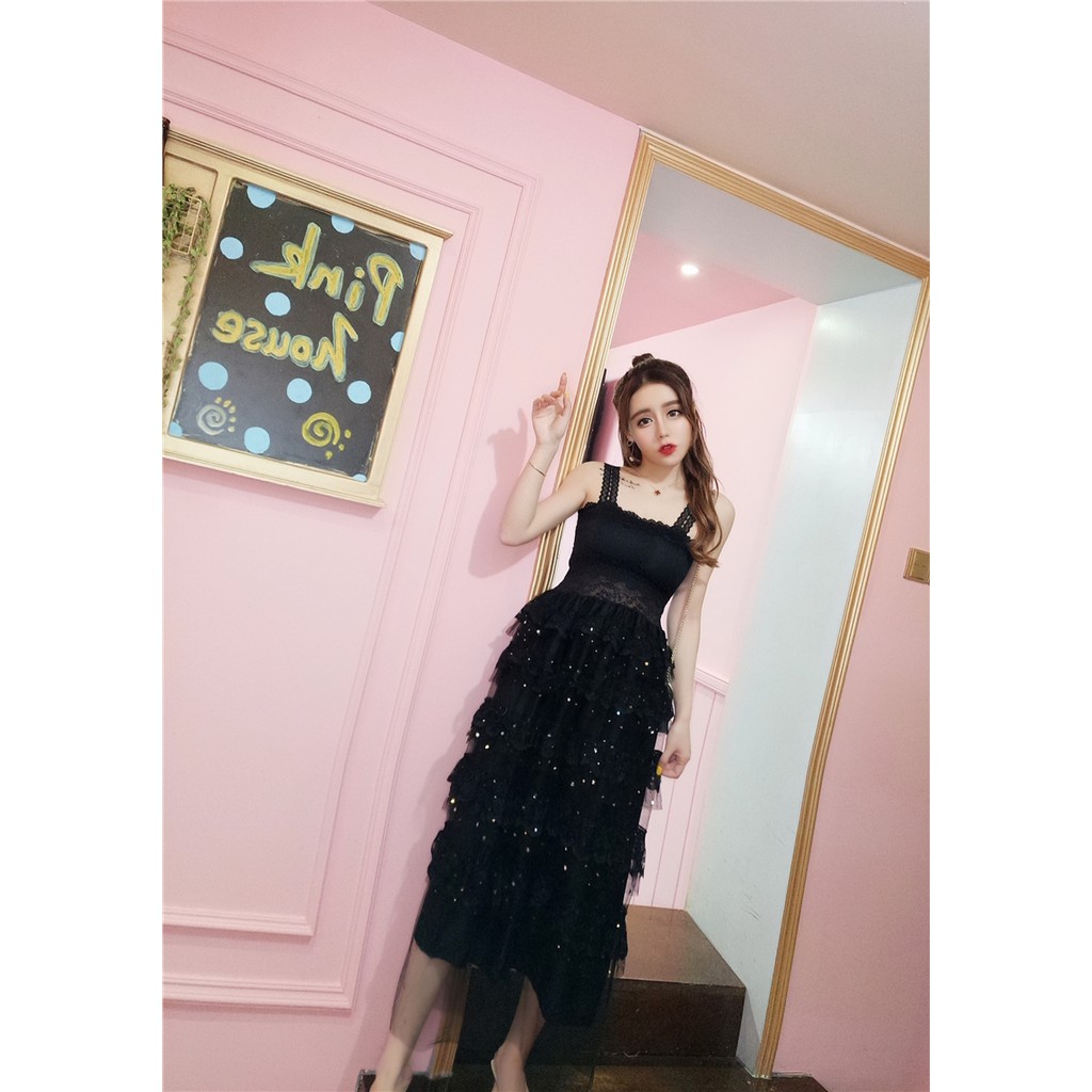 [hàng quảng châu] Đầm dữ tiệc sang trọng phối ren nhiều tầng - hàng thiết kế | BigBuy360 - bigbuy360.vn