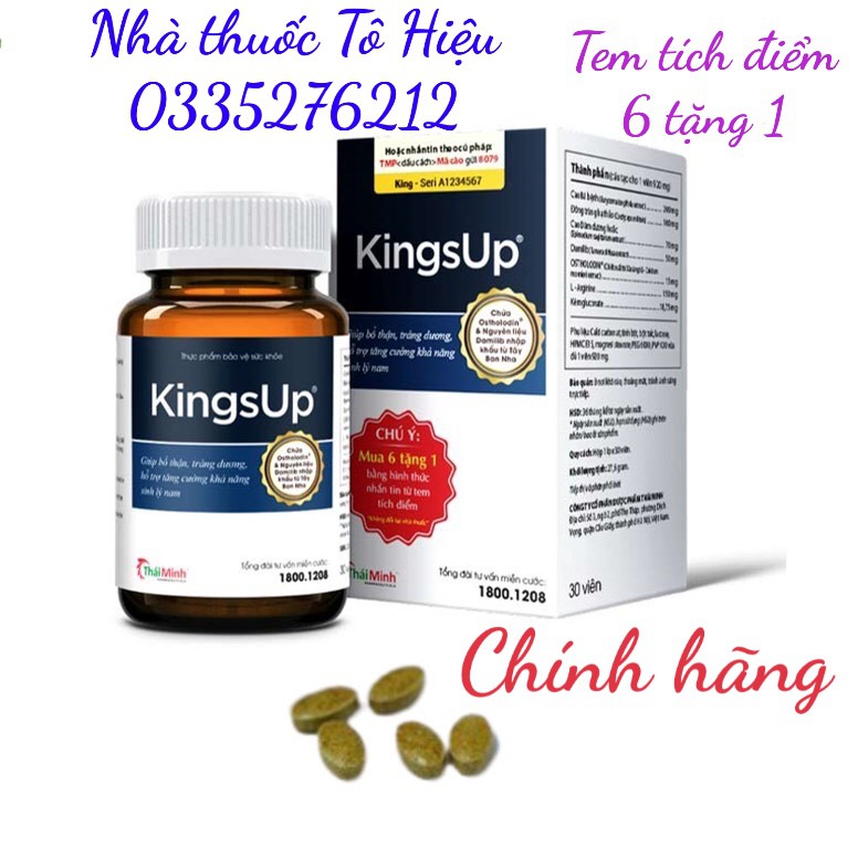 KINGSUP (Hộp 30 viên) Chính hãng - Giúp tăng cường sức khỏe sinh lý cho nam giới Việt