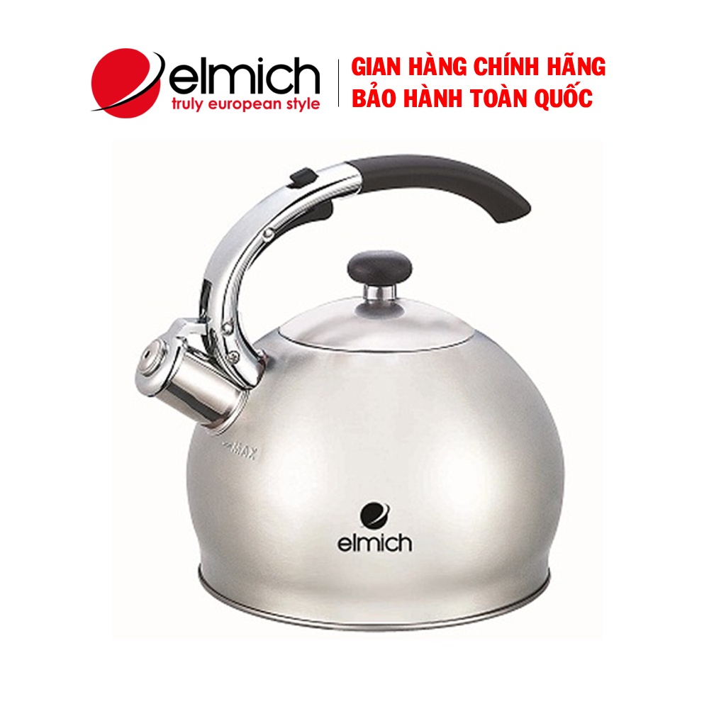 [Mã ELHADEV giảm 4% đơn 300K] Ấm đun nước inox 304 Elmich EL3373, Dung tích 3 lít, Bảo hành 24 tháng