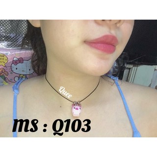 Vòng cổ CHOKER lục lạc hình con thú ( Nhiều mẫu thú khác nhau ), MÃ Q103