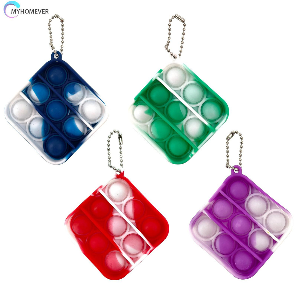 Pop It Fidget Đồ chơi Bubble Keychain Sensory Fidget, Stress Relief,  Dimple Anxiety Đồ chơi