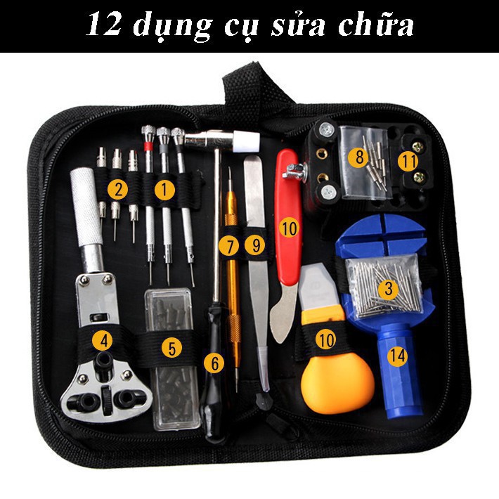 Bộ dụng cụ sửa đồng hồ 147 chi tiết - có box đi kèm