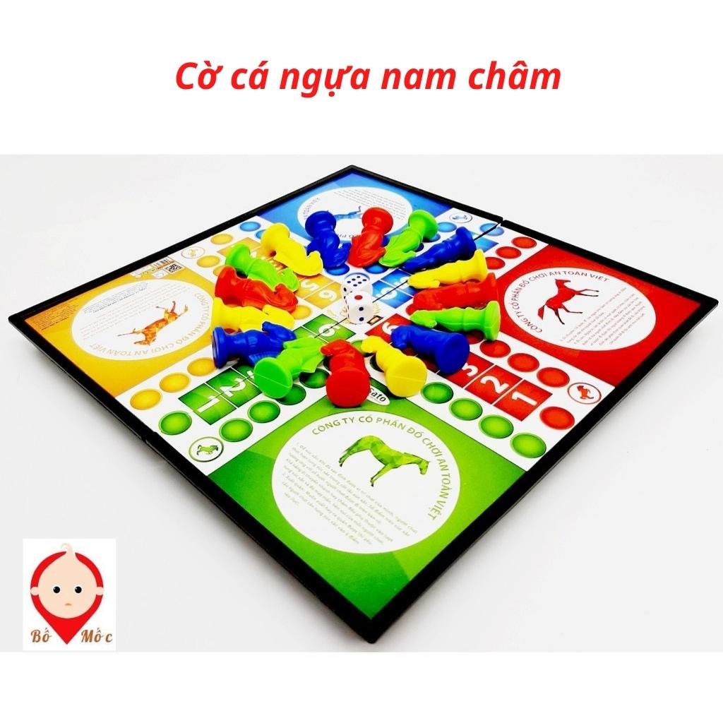 Cờ Cá Ngựa Nam Châm, Đồ Chơi Trí Tuệ Tư Duy Cho Bé, Shop Bố Mốc