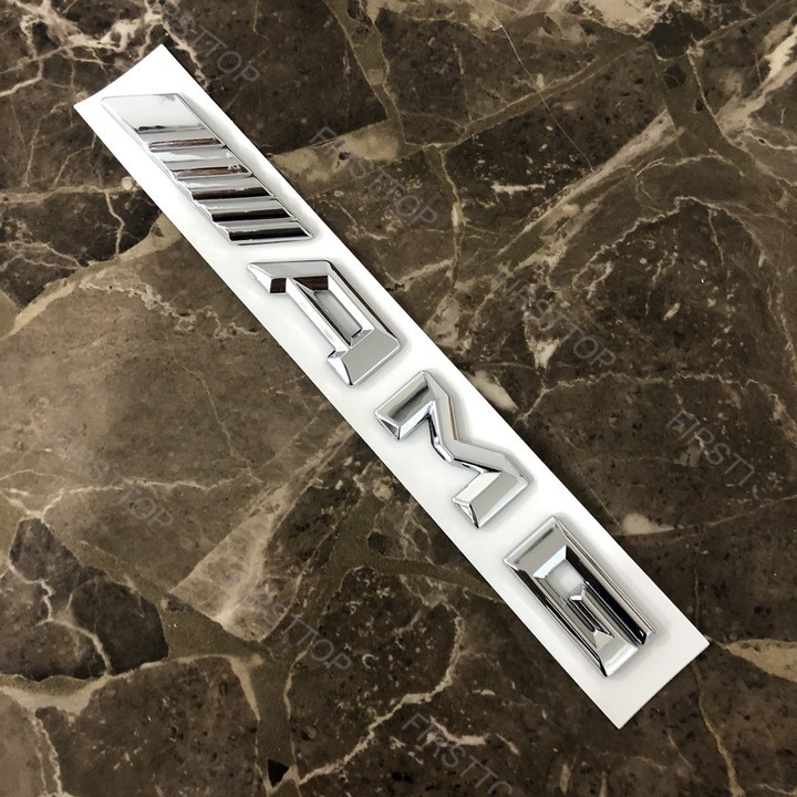 Tem Dán Bằng Nhựa ABS Và Hợp Kim Thép Không Gỉ Trang Trí Xe Hơi Mercedes AMG