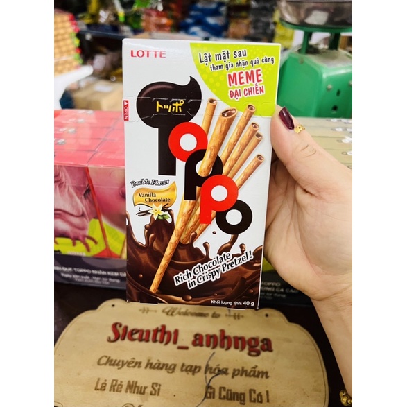 Bánh Que Lotte Toppo 40g Dâu/Vani/Ca Cao