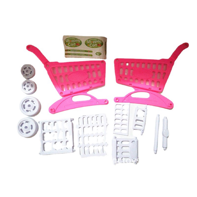 Phụ kiện cho búp bê barbie xe đẩy mua sắm đồ chơi cho bé gái ANDATOY AD935