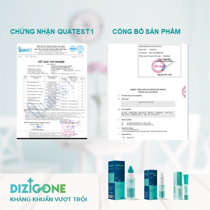 Bộ sản phẩm DIZIGONE kháng khuẩn – tái tạo da – ngăn ngừa sẹo - Victory Pharmacy