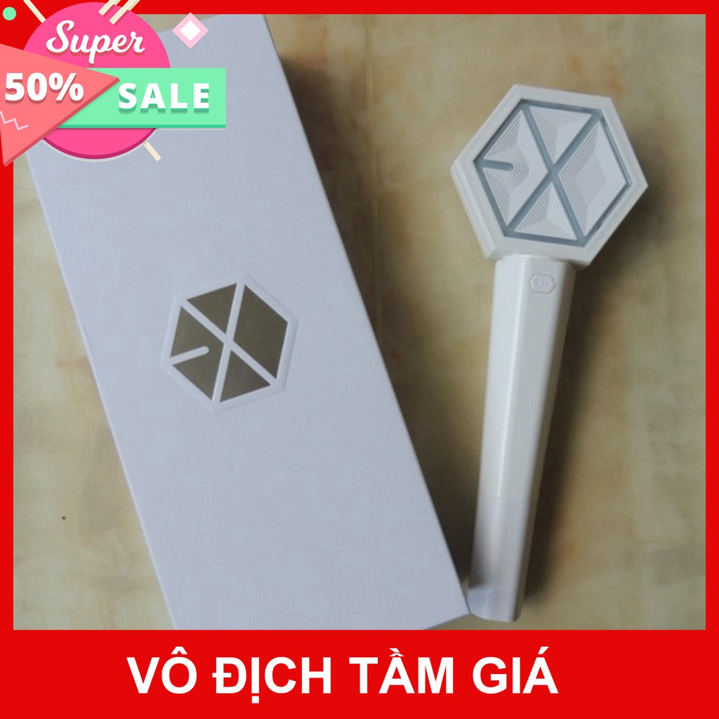 Chuyendokpop Lightstick exo unoff ver 2 đèn phát sáng gậy cổ vũ idol Hàn quốc CẢM ƠN ĐÃ TIN TƯỞNG ỦNG HỘ