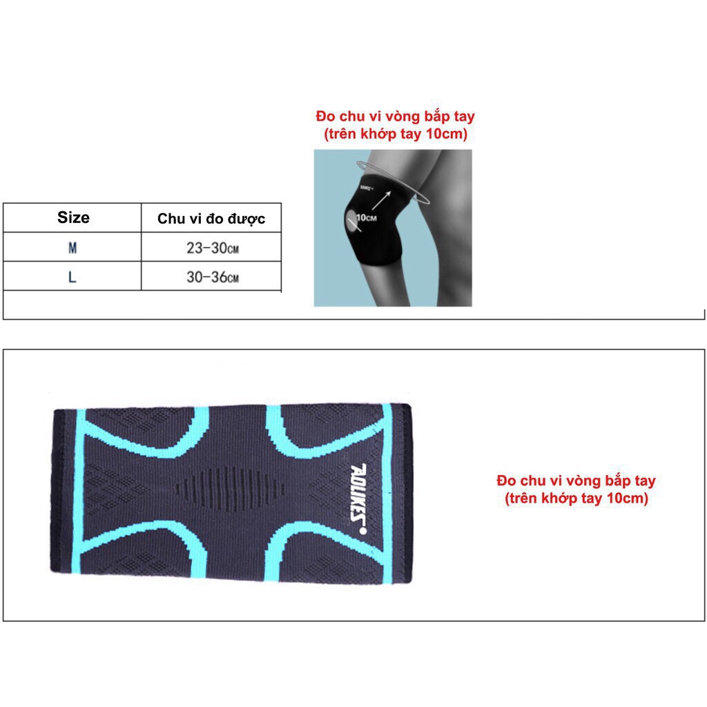 Băng khuỷu tay thể thao chính hãng Aolikes 7547 Bó khủy tay bóng chuyền (1 đôi) chinhhang1