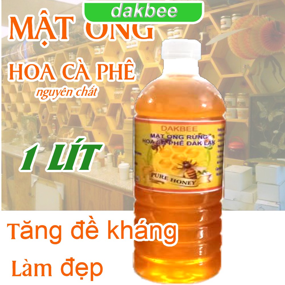 1 LÍT  Mật ong rừng hoa cà phê nguyên chất Daklak