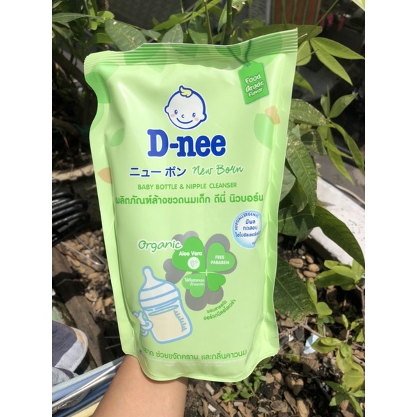 Nước rửa bình sữa Dnee Organic 600ml - Mẫu Mới