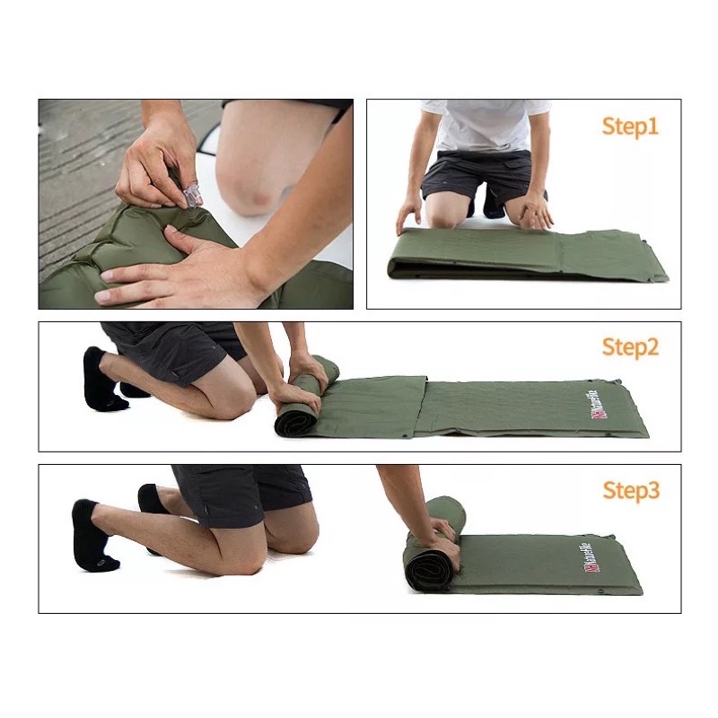 Đồ cắm trại Naturehike campoutvn nệm hơi tự bơm NH15Q002-D dã ngoại du lịch A398