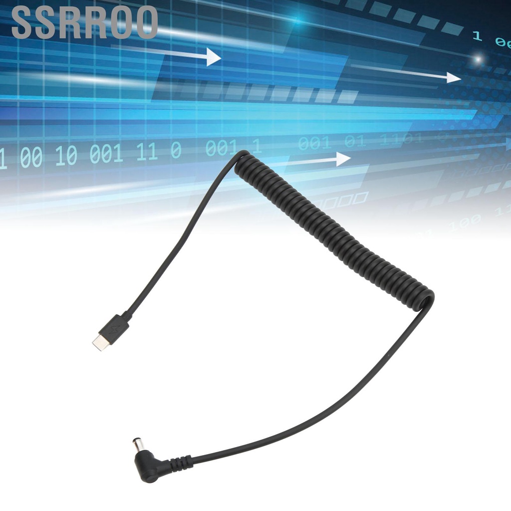 Ssrroo Laptop Charging Cable PD Line Type C to DC 5.5x2.5mm Notebook for 12V