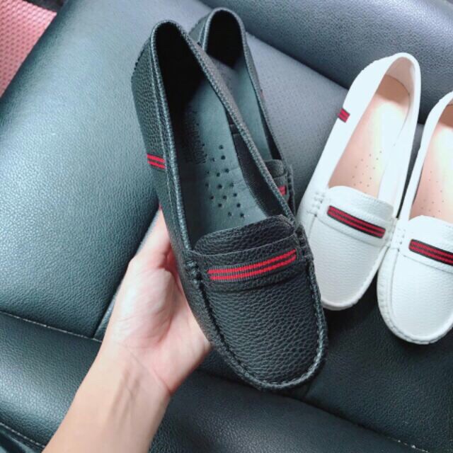 ] giày moca trơn dáng cơ bản