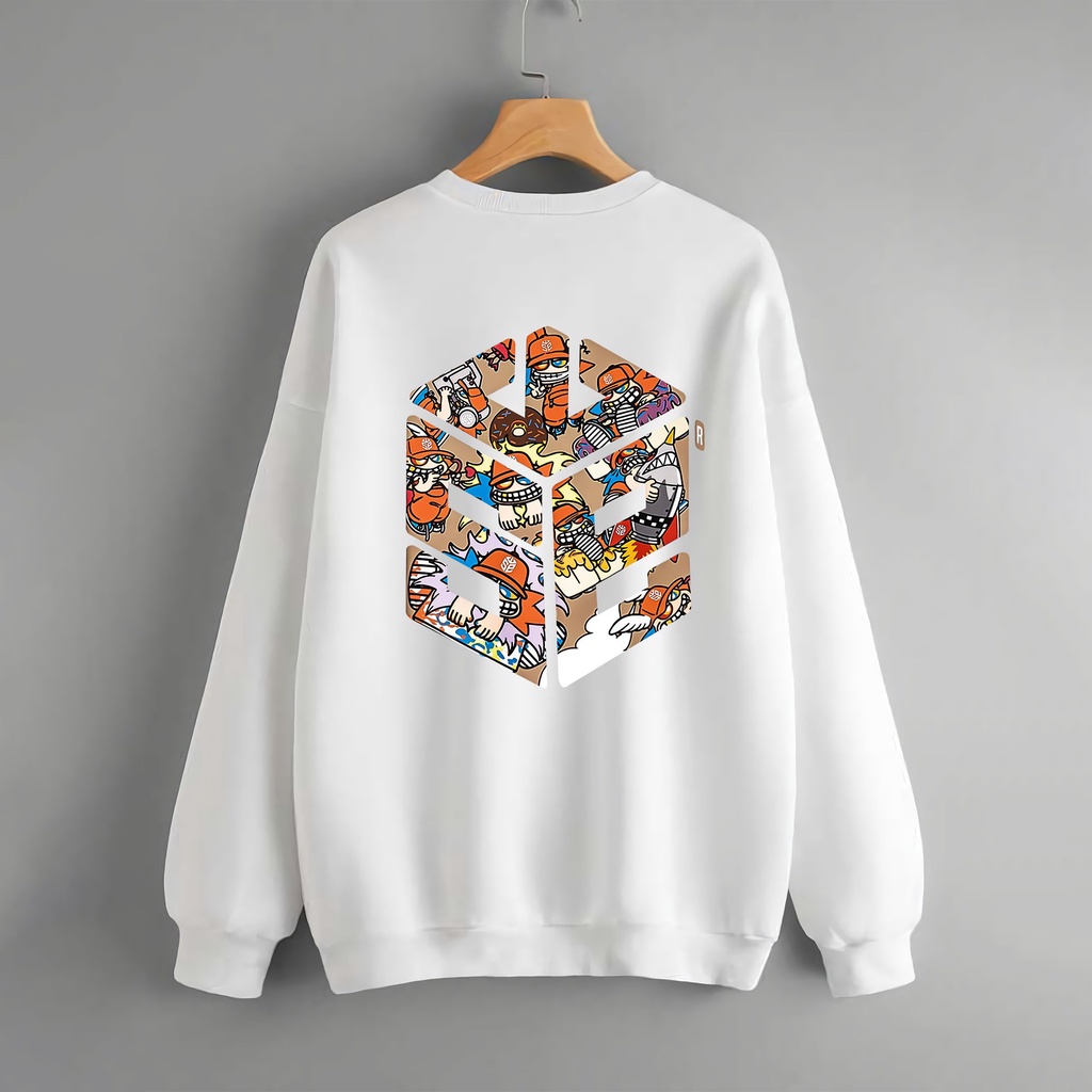 Áo nỉ Sweater SWE Nam Nữ, Form RỘNG CHUẨN Xu Hướng, áo Tay dài nỉ bông Cao Cấp Unisex. KKIM Style
