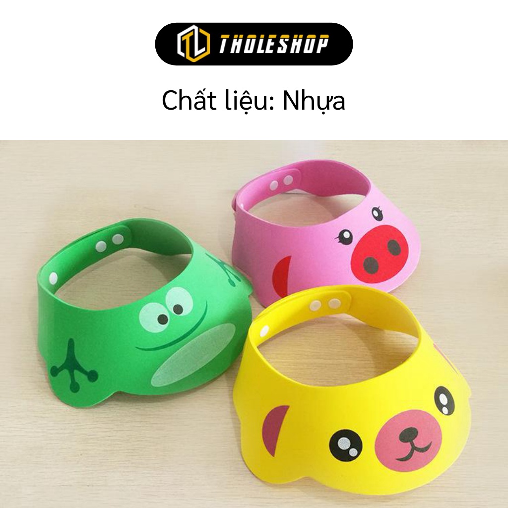 Mũ Chắn Nước - Nón Gội Đầu Cho Bé Che Tai, Chống Cay Mắt Kiểu Hoạt Hình 4710
