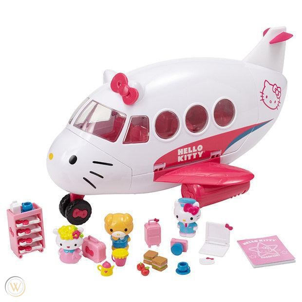 Máy Bay Đồ Chơi - Hellokitty Airline Playset-  Xe Cứu Thương - Mèo Hellokitty Điều Khiển