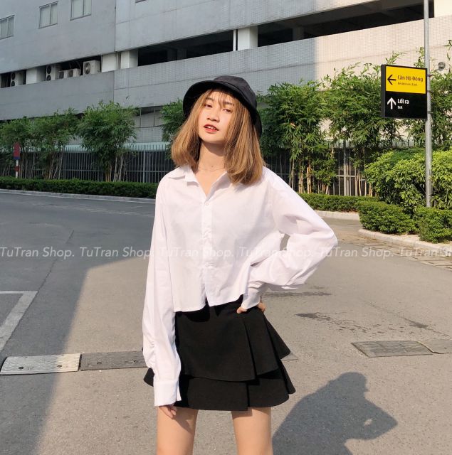 Somi croptop tay dúm bèo