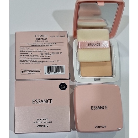 Phấn Phủ Mịn Mượt Essance Silky Pact 11G Màu Số 10