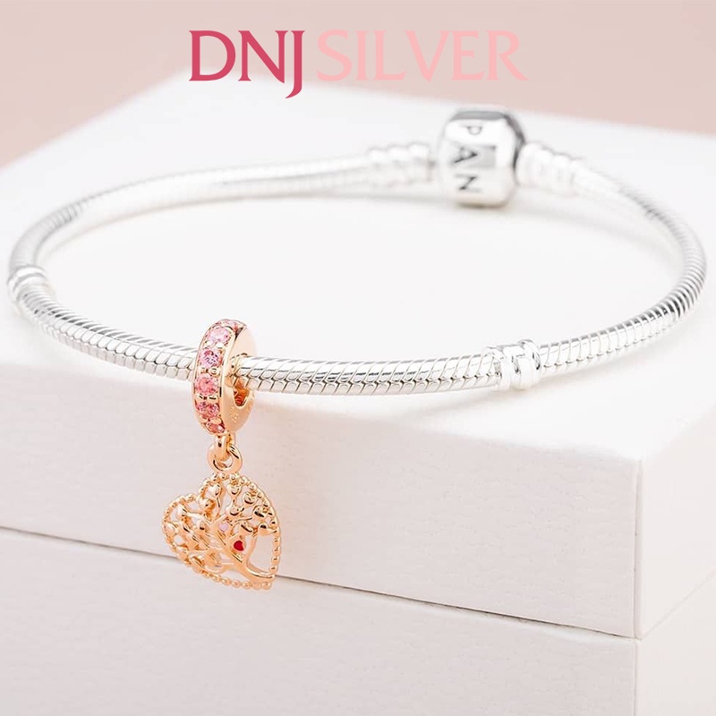 Charm bạc 925 cao cấp, hàng chuẩn bạc - Charm Tree of Love thích hợp để mix vòng tay charm - DN237