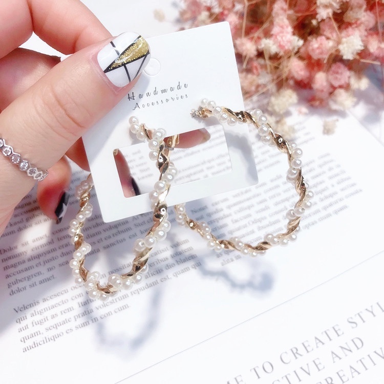 Khuyên Tai Nữ Hình Tròn Thời Trang Hàn Quốc 2022