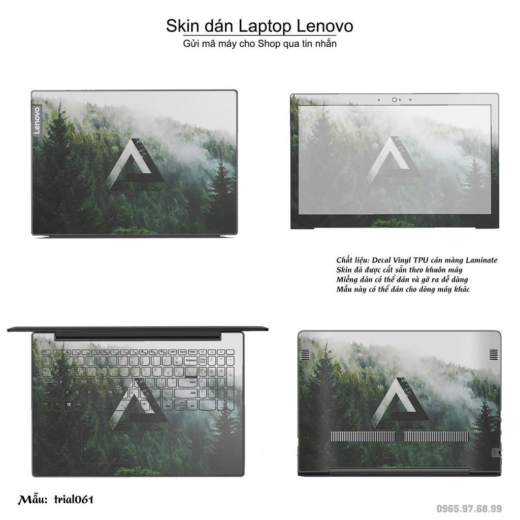 Skin dán Laptop Lenovo in hình Đa giác nhiều mẫu 11 (inbox mã máy cho Shop)