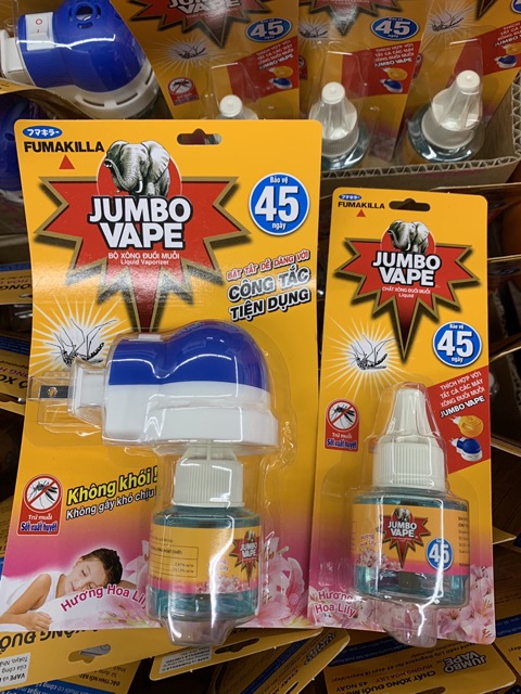 Jumbo Vape Xông Đuổi Muỗi Chất Xông vs Bộ Xông Lyly