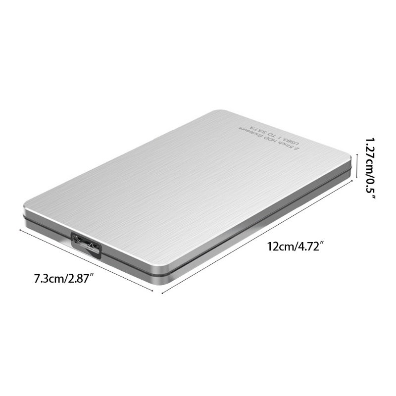 Hộp Đựng Ổ Cứng Usb C 3.0 2.5 "Sata Ssd Hdd 7mm Bằng Hợp Kim Nhôm | BigBuy360 - bigbuy360.vn