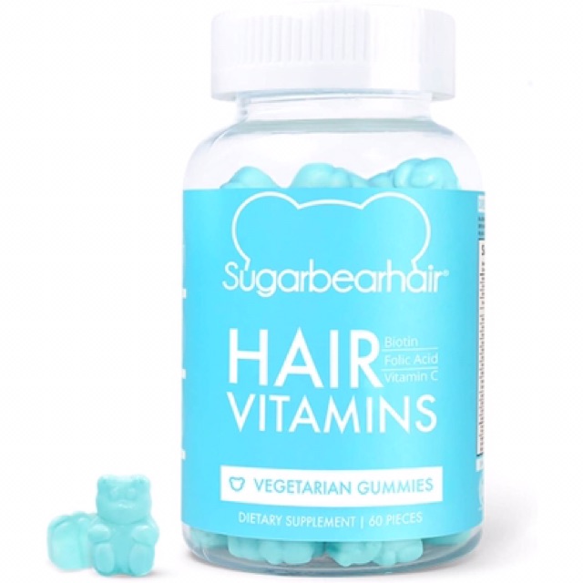 Kẹo VITAMIN DƯỠNG MỌC TÓC Sugar Bear Hair 60v