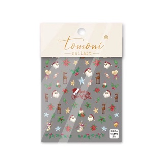 sticker lụa noel 5d cao cấp dán móng tay nail