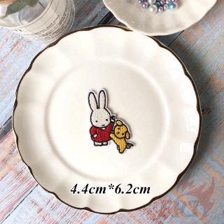 ☸ Miếng dán thỏ Q ☸ 1pc Tự Làm May Trên Sắt Trên Huy Hiệu Miếng Dán