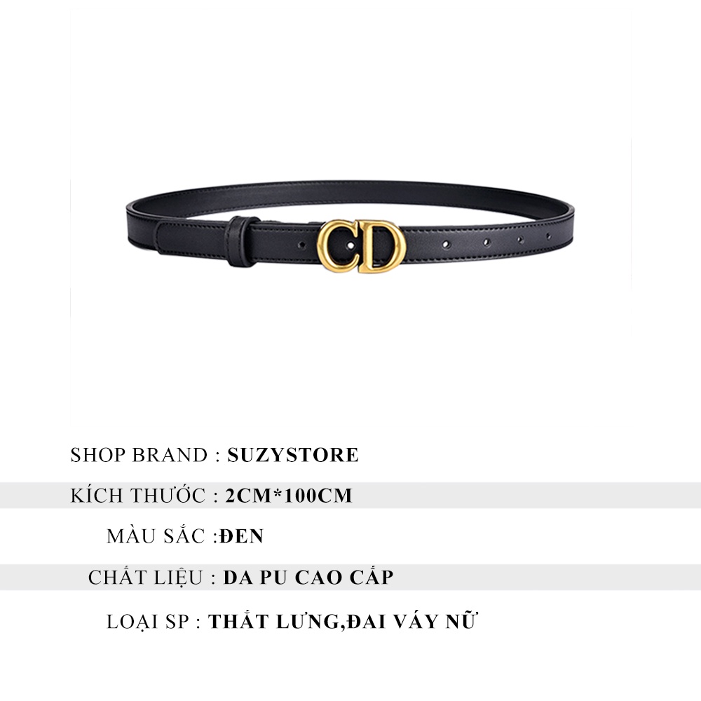 ĐAI VÁY nữ nhỏ 2cm Suzystore - THẮT LƯNG nữ bản nhỏ nịt áo váy hàng cao cấp - Đai thắt áoTLSU14