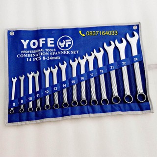 Bộ vòng miệng / cờ lê yofe 14 cây cao cấp