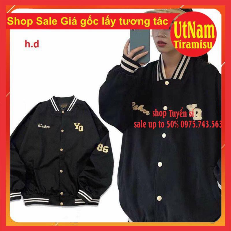 [SALE GIÁ GỐC] Áo Bomber jacket YQ 86 form thụng nam nữ unisex 🌸kiểu dáng unisex🌸Freesize 55kg🌸phong cách Hàn Quốc