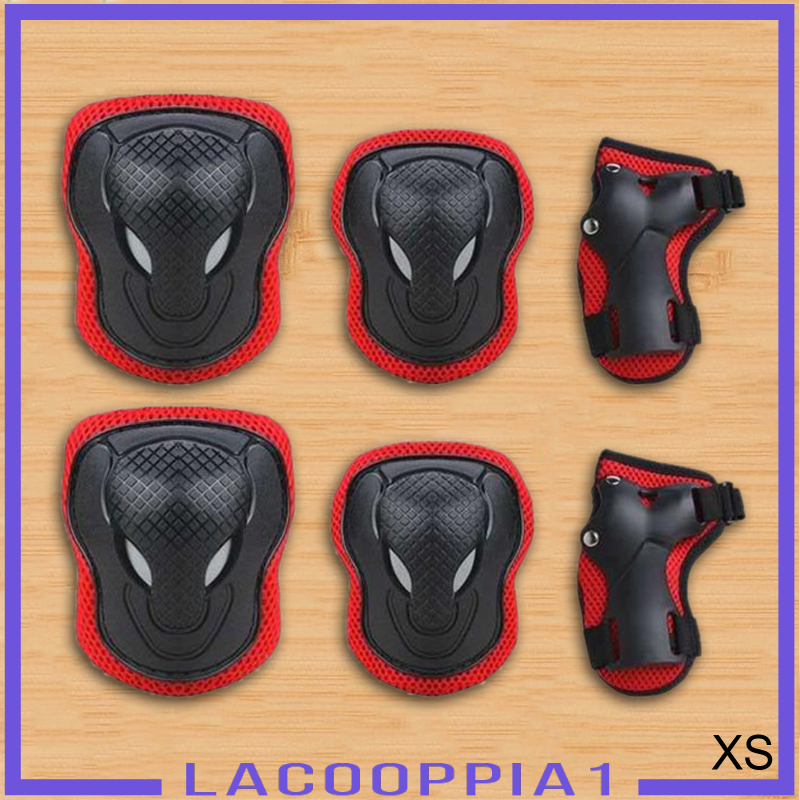 [LACOOPPIA1]6Pcs Kids Elbow Wrist Knee Pads Protective Gear Guard Skate Cycling