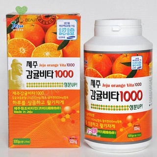 Viên Ngậm Cung Cấp Vitamin C Jeju Tangerine Vita 1000 Hàn Quốc - Hộp 340 viên