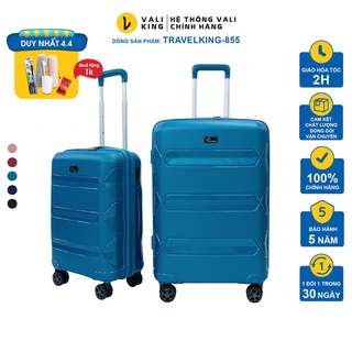 Vali kéo nhựa pp chống vỡ có cổng usb travelking-855 premium kích thước 20, 24 inch chính hãng hùng phát - vỡ đổi mới