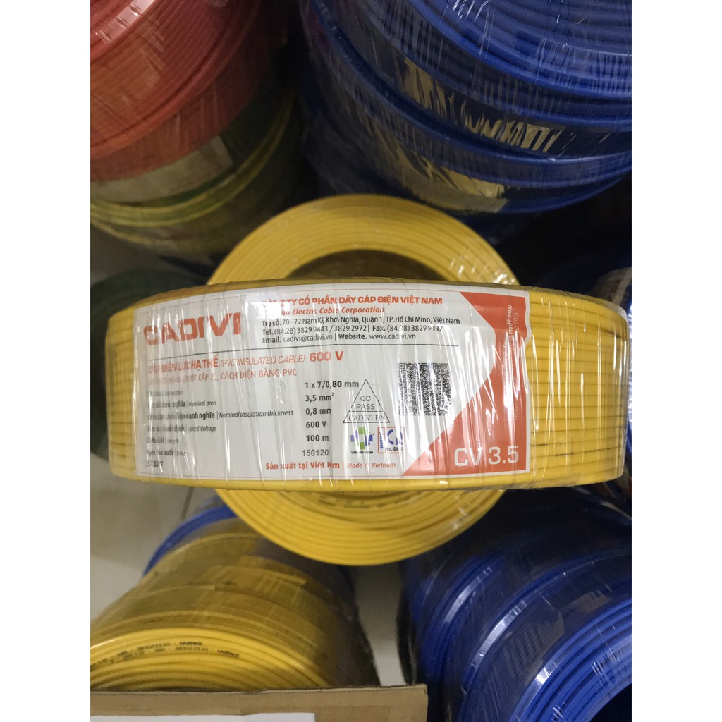 Dây điện cadivi CV 3.5 mm2