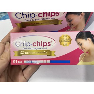 QUE THỬ THAI CHIP-CHIP (Ẩn tên hàng-Dụng cụ phát hiện thai sớm)