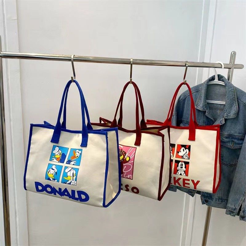 Túi Xách Canvas Sức Chứa Lớn Phong Cách Retro Mới Cho Nữ