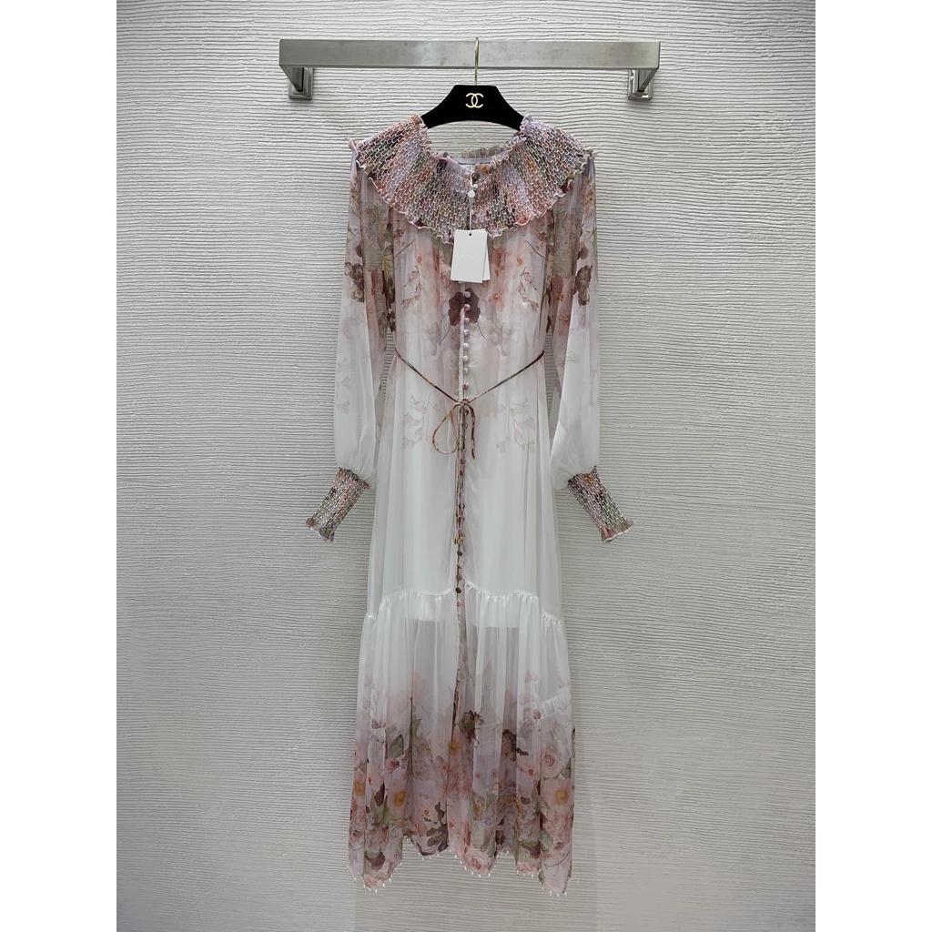 Đầm nữ thời trang cao cấp Zimmerman thiết kế mẫu hoa, phong cách ngọt ngào, điệu đà