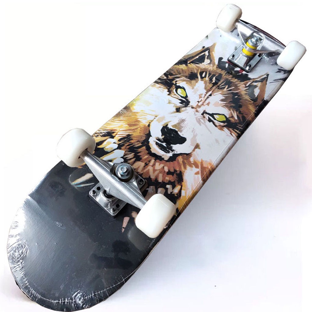 Ván trượt, ván trượt thể thao người lớn mặt nhám Skateboard kích thước 80x20x10 cm