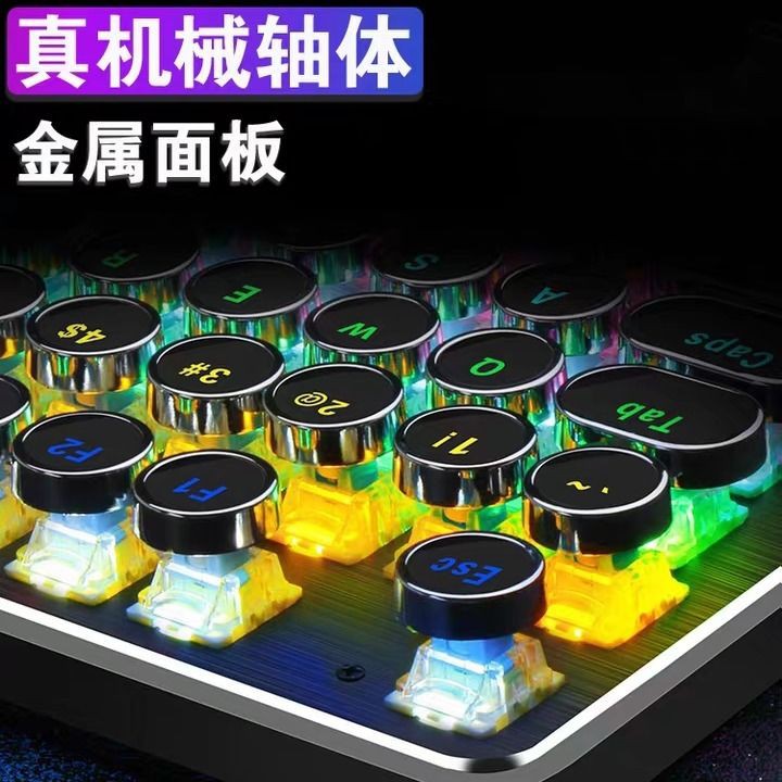 【Sẵn sàng giao hàng】 bàn phím cơ bàn phím cơ bàn phím gamingBa mảnh của bàn phím cơ bằng kim loại thật, chu | BigBuy360 - bigbuy360.vn
