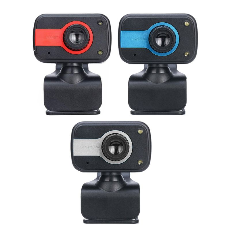 Webcam USB 480P Xoay 360 Độ Kèm Micro Phiên Bản Ban Đêm 2Led