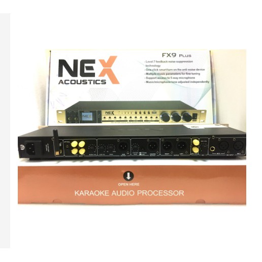Vang hát karaoke FX9-PLUS . Vang karaoke Có Quang Học OPTICAL,BLUETOOTH,USB,AV. Tặng 2 Dây CANON