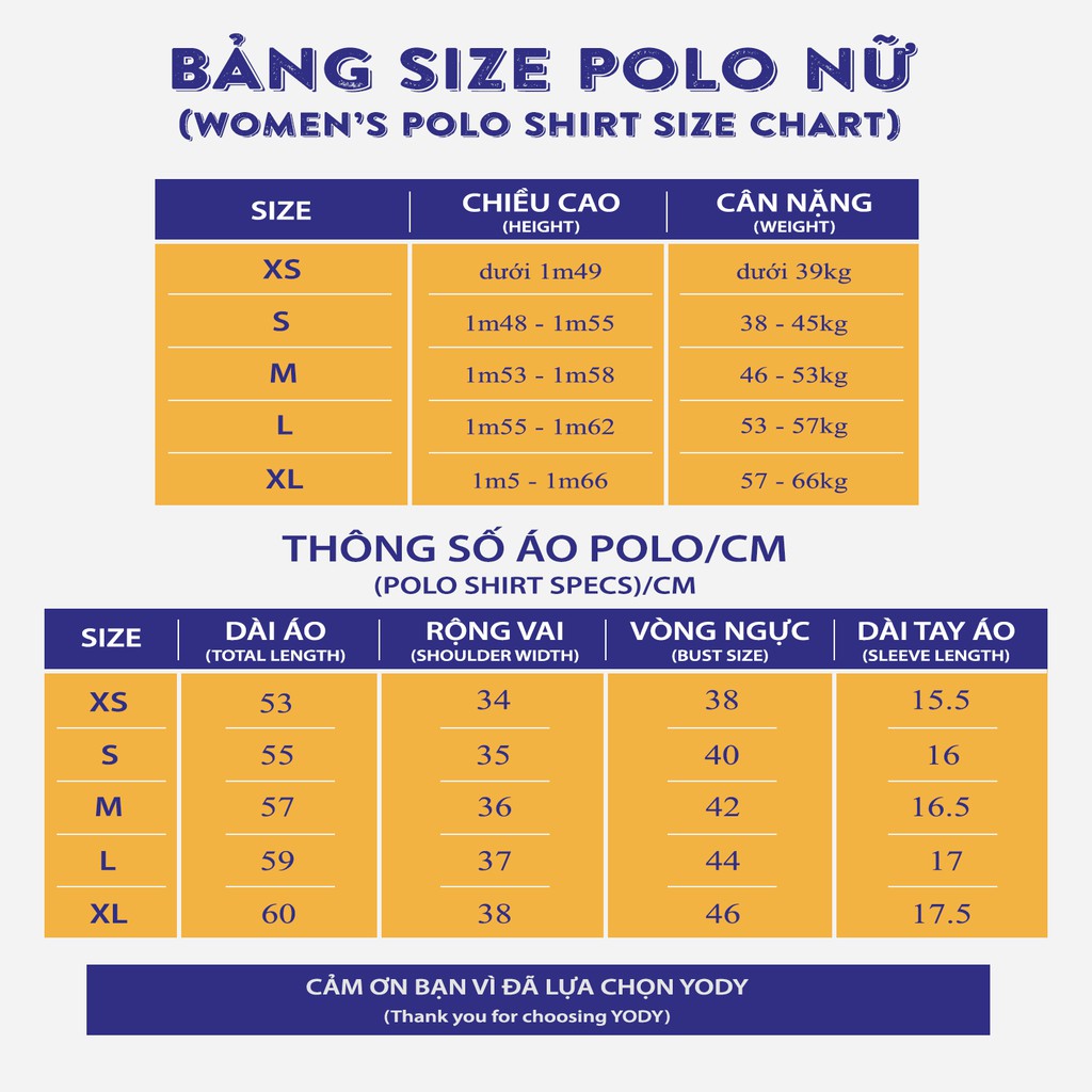 Áo thun polo nữ YODY chất modal cổ bẻ tay ngắn APN3968