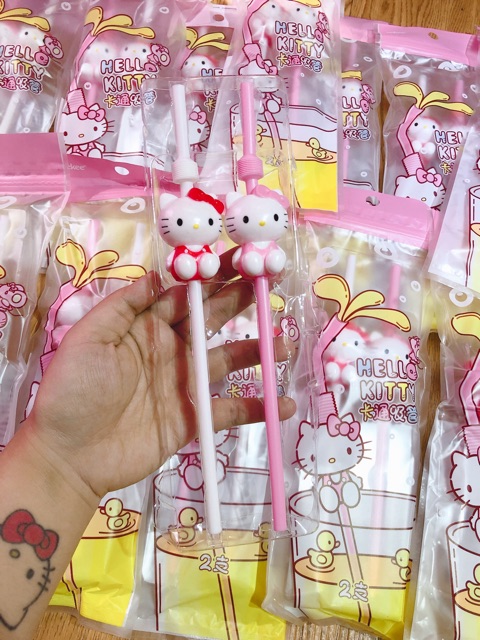 🍓 Sét 2 ống hút hello kitty 🍓