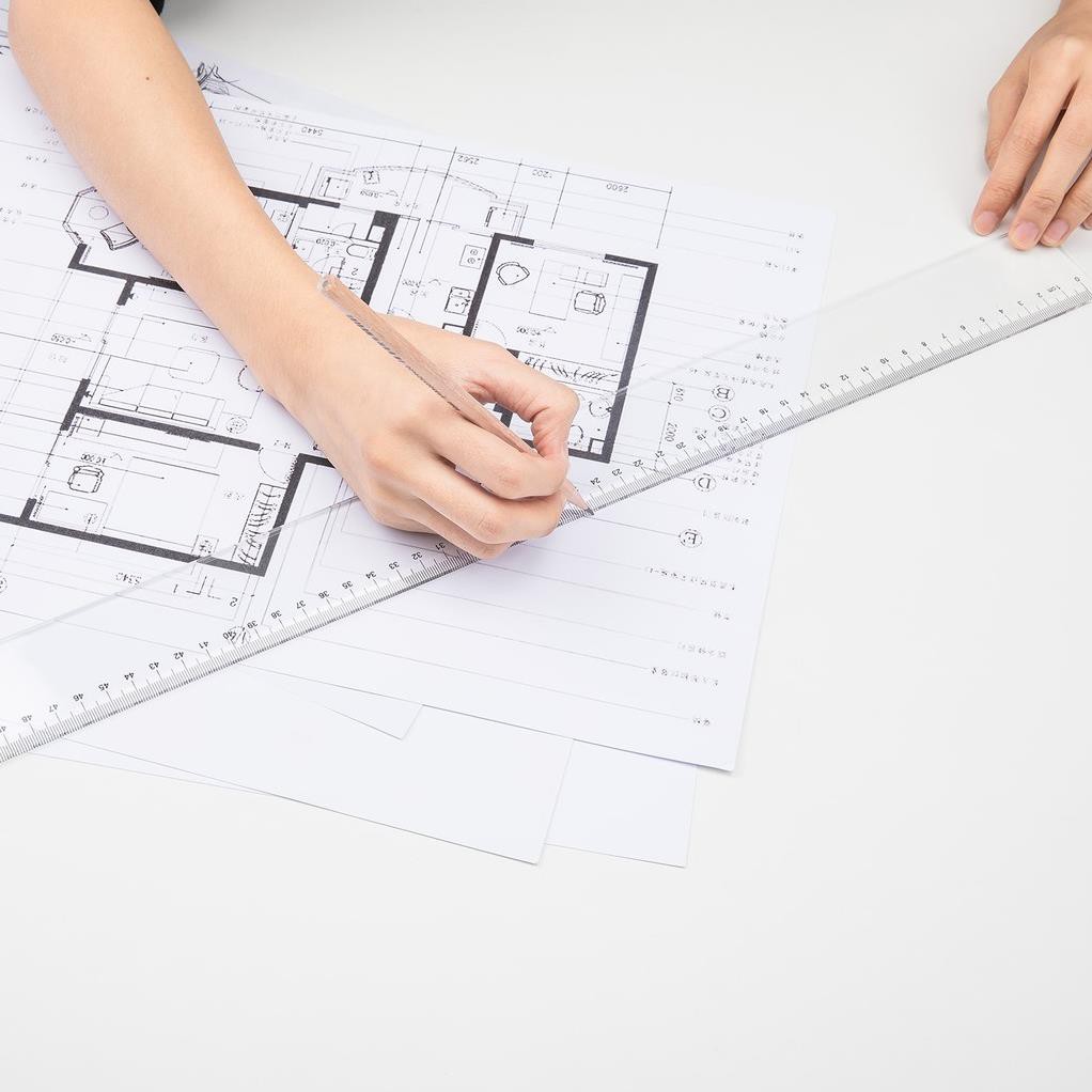 Thước kẻ 60cm Deli E6260, trong suốt